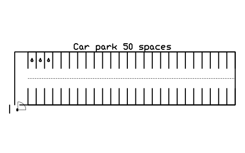 Car park 50 spaces 심볼 미리보기, 블록 PKG_LOT_50