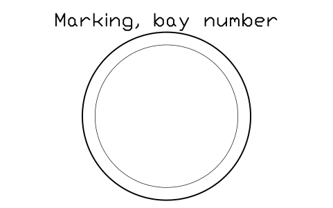 Marking, bay number 심볼 미리보기, 블록 PKG_MARK_BAYNO