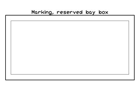 Marking, reserved bay box 심볼 미리보기, 블록 PKG_MARK_RESERVED