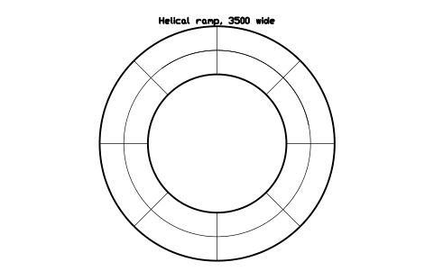 Helical ramp, 3500 wide 심볼 미리보기, 블록 PKG_RAMP_HELIX