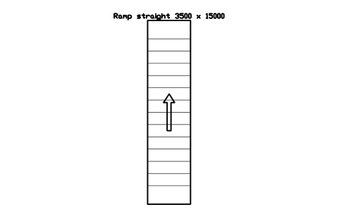 Ramp straight 3500 x 15000 심볼 미리보기, 블록 PKG_RAMP_STRAIGHT