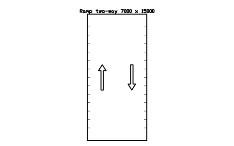 Ramp two-way 7000 x 15000 심볼 미리보기, 블록 PKG_RAMP_TWOWAY