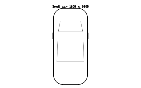 Small car 1600 x 3600 심볼 미리보기, 블록 PKG_VEH_SMALL