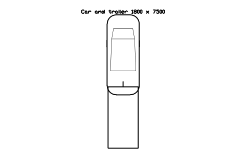 Car and trailer 1800 x 7500 심볼 미리보기, 블록 PKG_VEH_TRAILER