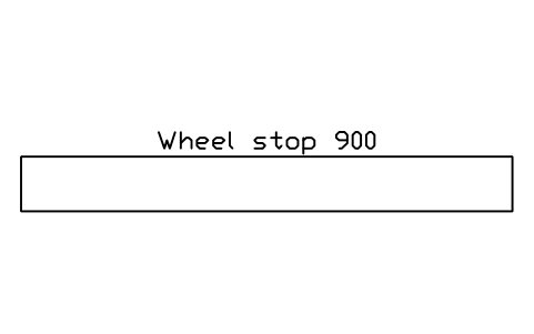Wheel stop 900 심볼 미리보기, 블록 PKG_WHEEL_STOP