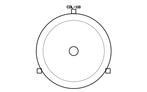 Preview of the Chromatography column, 1000 mm symbol, block PHM_CHROM_COLUMN_1000