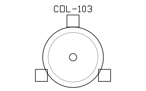 Preview of the Chromatography column, 300 mm symbol, block PHM_CHROM_COLUMN_300
