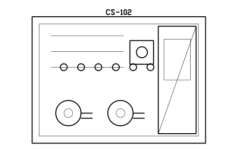Preview of the Chromatography skid, small symbol, block PHM_CHROM_SKID_SMALL