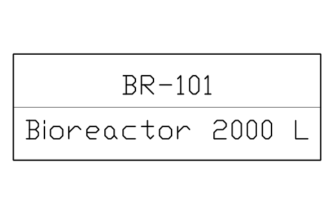 Preview of the Equipment tag with description symbol, block PHM_EQUIPMENT_TAG