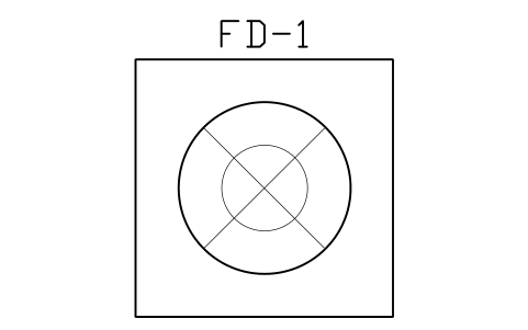 Preview of the Floor drain, sanitary symbol, block PHM_FLOOR_DRAIN