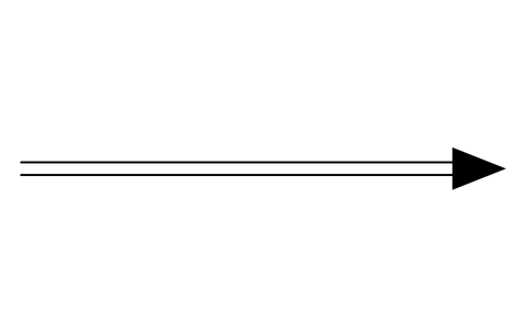 Preview of the Clean material flow arrow symbol, block PHM_FLOW_CLEAN