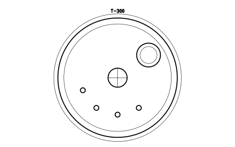 Preview of the Jacketed process tank, 10000 L symbol, block PHM_TANK_JACKETED_10000