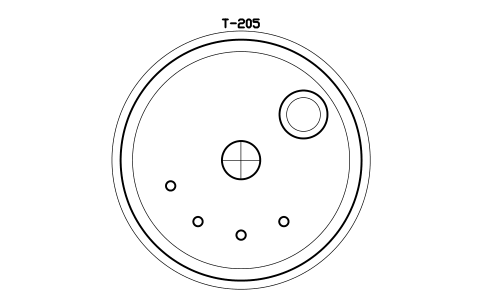 Preview of the Jacketed process tank, 500 L symbol, block PHM_TANK_JACKETED_500