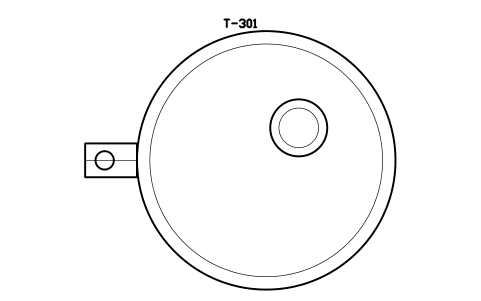 Preview of the Tank with side-entry mixer, 5000 L symbol, block PHM_TANK_SIDE_MIXER