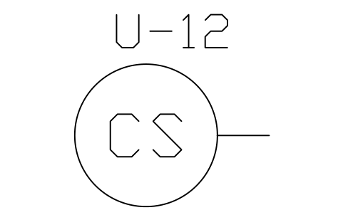 Preview of the Clean steam point symbol, block PHM_UTILITY_CS