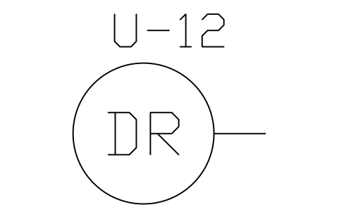 Preview of the Drain point symbol, block PHM_UTILITY_DR