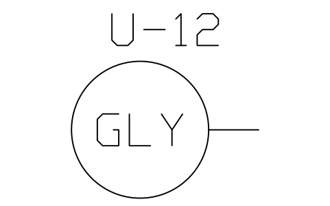 Preview of the Glycol point symbol, block PHM_UTILITY_GLY