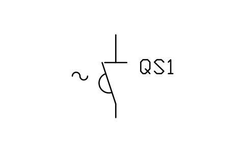 Vorschau des Symbols AC switch-disconnector, Block PVS_AC_SWD