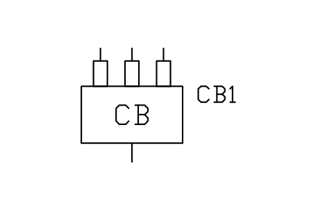 Vorschau des Symbols String combiner box, fused, Block PVS_COMBINER_FUSED