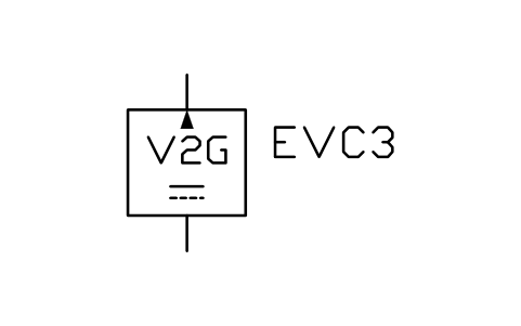 Vorschau des Symbols EV charger, V2G, Block PVS_EV_V2G