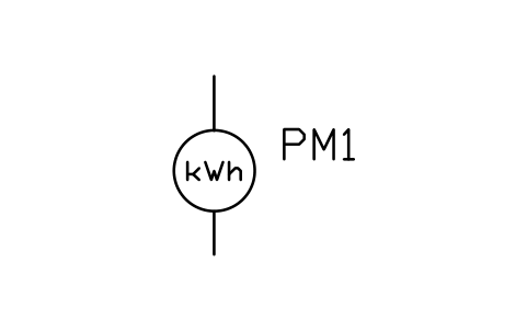 Vorschau des Symbols Energy meter (kWh), Block PVS_KWH