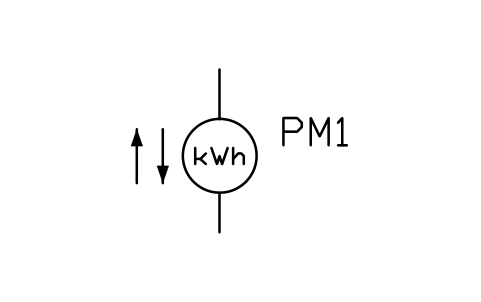 Vorschau des Symbols Energy meter, bidirectional, Block PVS_KWH_BIDIR