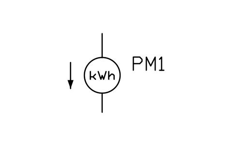 Vorschau des Symbols Energy meter, import, Block PVS_KWH_IMPORT