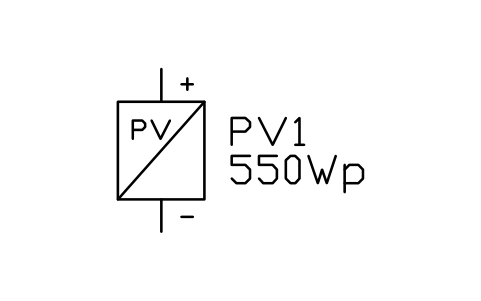 Vorschau des Symbols PV module, Block PVS_MODULE