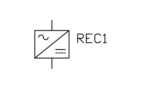 Vorschau des Symbols Rectifier (AC to DC), Block PVS_RECTIFIER