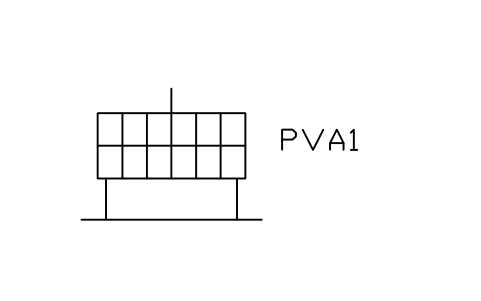 Vorschau des Symbols Carport array, Block PVS_SITE_CARPORT