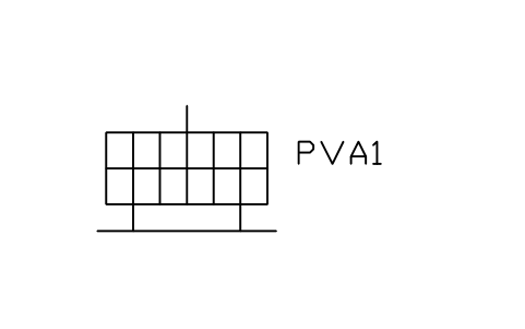 Vorschau des Symbols Fixed-tilt array, Block PVS_SITE_FIXED