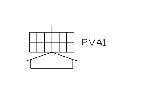 Vorschau des Symbols Roof-mounted array, Block PVS_SITE_ROOF