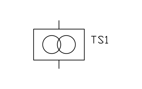 Vorschau des Symbols Transformer station, Block PVS_STATION_TX