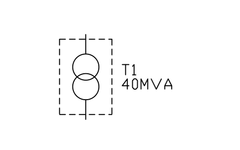 Vorschau des Symbols Pad-mounted transformer, Block PVS_TX_PAD