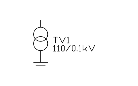 Vorschau des Symbols Voltage transformer, Block PVS_VT