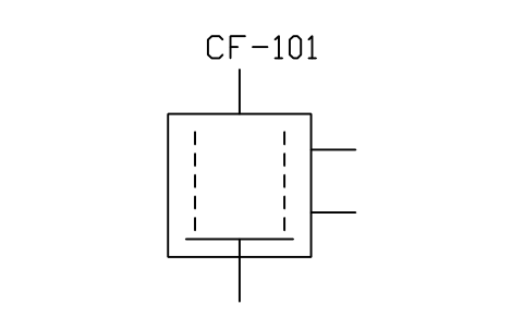 Centrifuge, perforated shell sembolünün önizlemesi, blok PID_CENTRIFUGE_PERFORATED