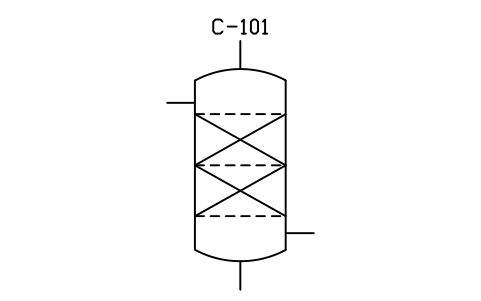 Column, two fixed beds sembolünün önizlemesi, blok PID_COLUMN_TWO_BEDS