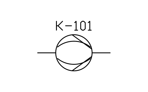 Compressor, ejector / jet sembolünün önizlemesi, blok PID_COMPRESSOR_EJECTOR
