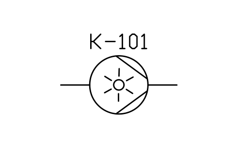 Compressor, liquid ring sembolünün önizlemesi, blok PID_COMPRESSOR_LIQUID_RING