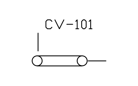 Conveyor, belt type sembolünün önizlemesi, blok PID_CONVEYOR_BELT