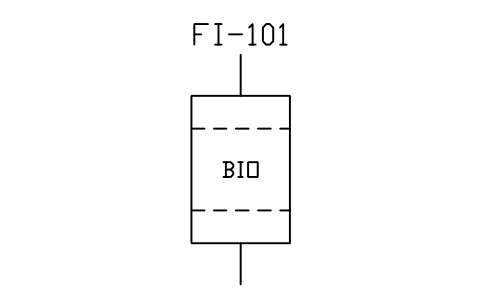 Liquid bed filter, biological sembolünün önizlemesi, blok PID_FILTER_BIO