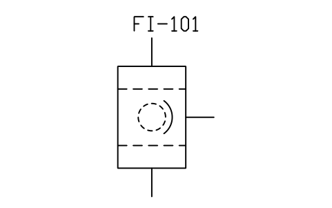 Liquid rotary filter, drum / disc sembolünün önizlemesi, blok PID_FILTER_ROTARY