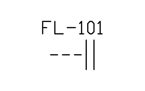 Flanged dummy cover sembolünün önizlemesi, blok PID_FLANGE_DUMMY