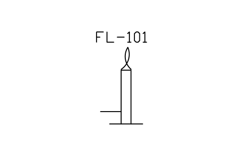 Gas flare sembolünün önizlemesi, blok PID_FLARE