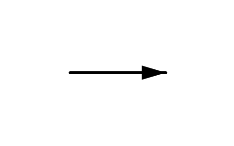 Flow direction arrow sembolünün önizlemesi, blok PID_FLOW_ARROW