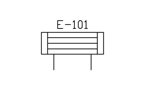 Heat exchanger, straight tubes sembolünün önizlemesi, blok PID_HX_FIXED_TUBE