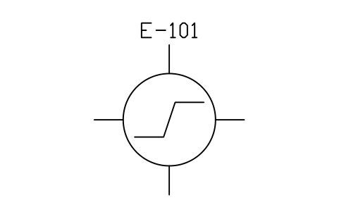 Heat exchanger (general), condenser sembolünün önizlemesi, blok PID_HX_GENERAL