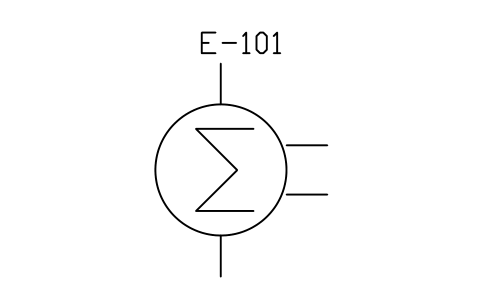 Heat exchanger, M-shape sembolünün önizlemesi, blok PID_HX_M_SHAPE