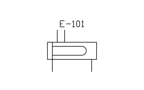 Heat exchanger, U-tubes sembolünün önizlemesi, blok PID_HX_U_TUBE