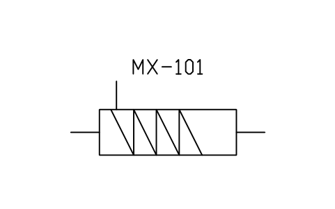 Mixing path sembolünün önizlemesi, blok PID_MIXING_PATH